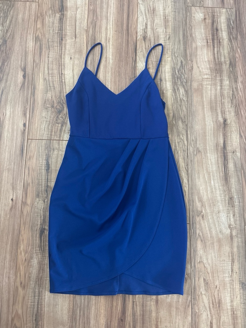 Lulu's Cobalt Blue Spaghetti Strap Mini Dress